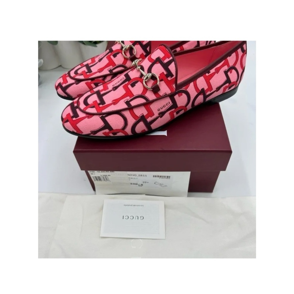 Gucci horse bit canvas/leather loafers size 39.5 made in Italy - Picture 8 of 9